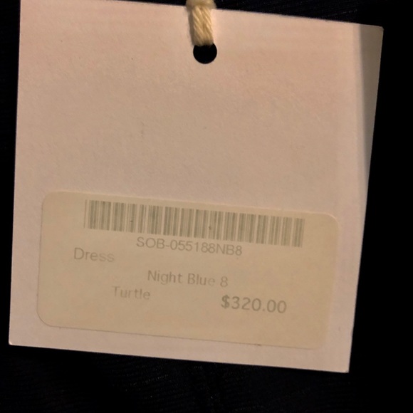 BGN Navy Blue Sheath Sleeveless Dress - Size 8 - Picture 4 of 4